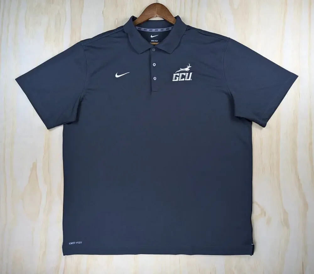 Nike Men's XXL Polo Shirt Black Dri-Fit GCU Lopes Grand Canyon University